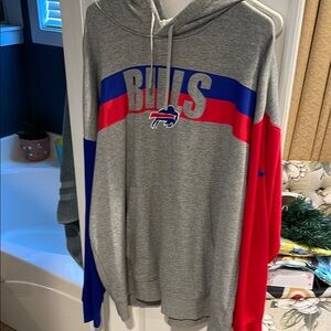 Buffalo Bills Nike Hoodie - Gray, Red, Blue